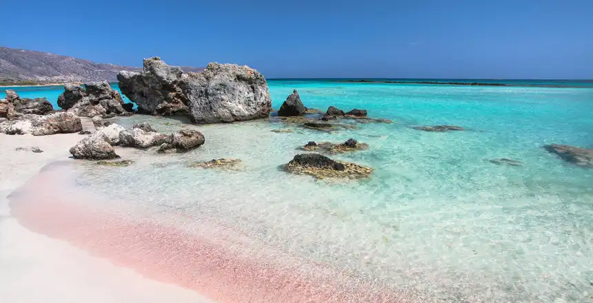 Elafonissi Strand auf der griechischen Insel Kreta
