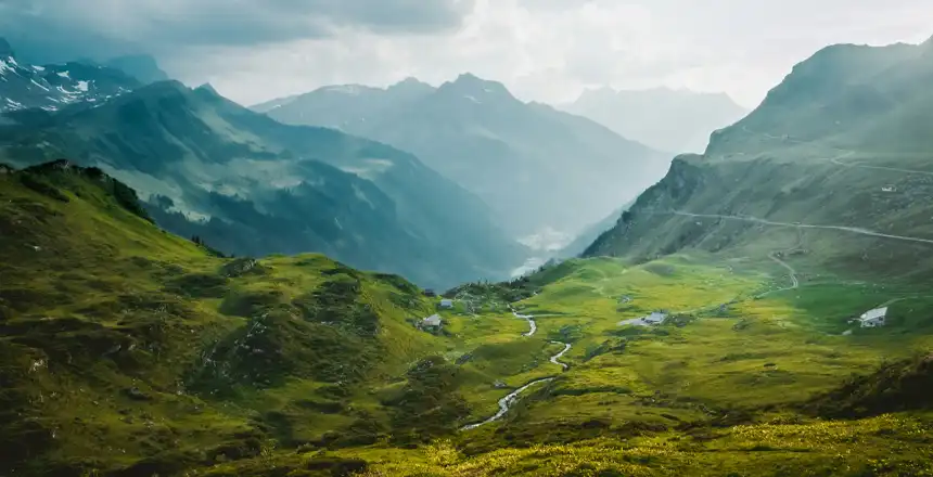 klausenpass-schweiz Blick auf den Klausenpass, Schweiz