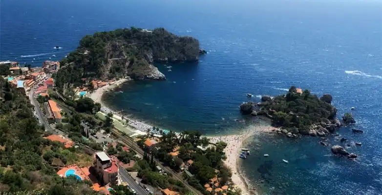 Isola Bella bei Taormina auf Sizilien