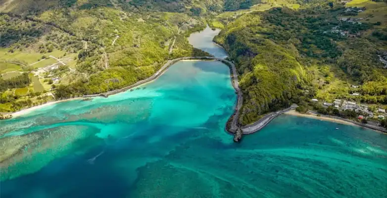 Küstenstraße B9 bei Maconde, Mauritius