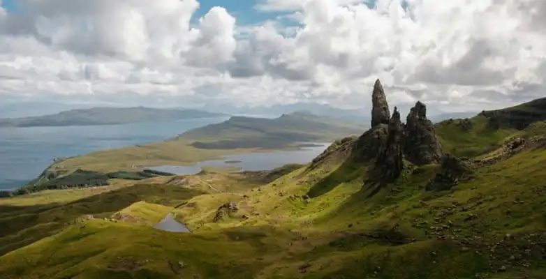 Felsformation Old Man of Storr auf der Isle of Skye, Schottland