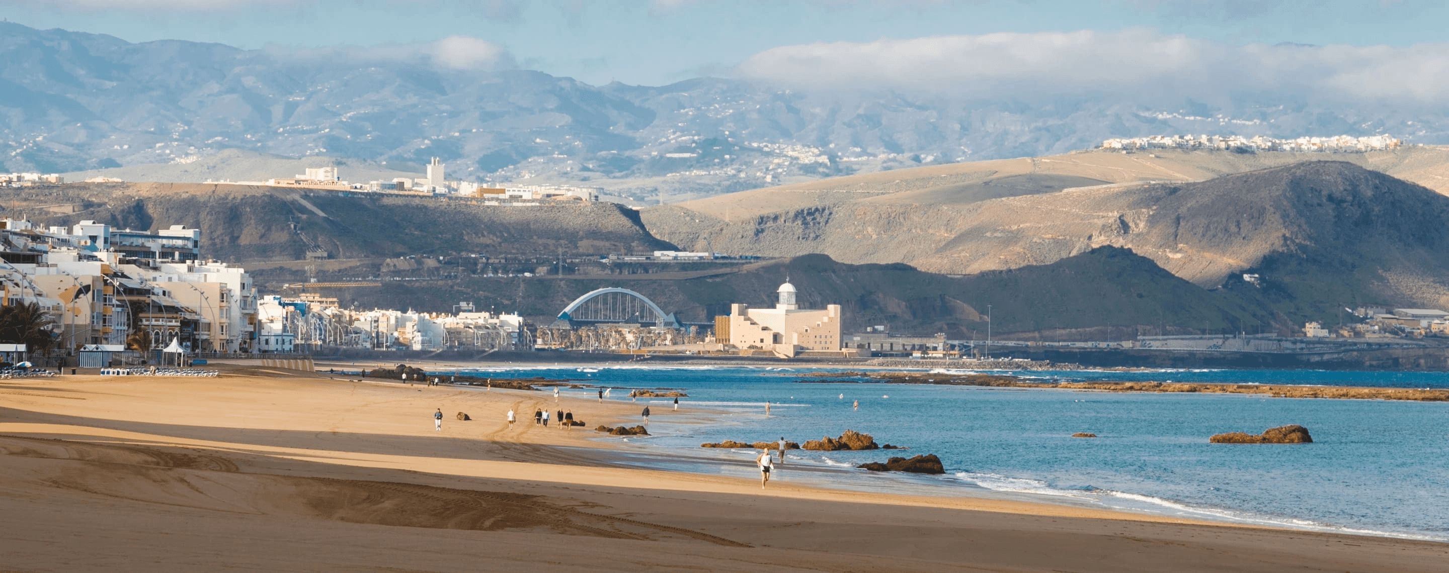 Blick auf die Küste von Las Palmas auf Gran Canaria