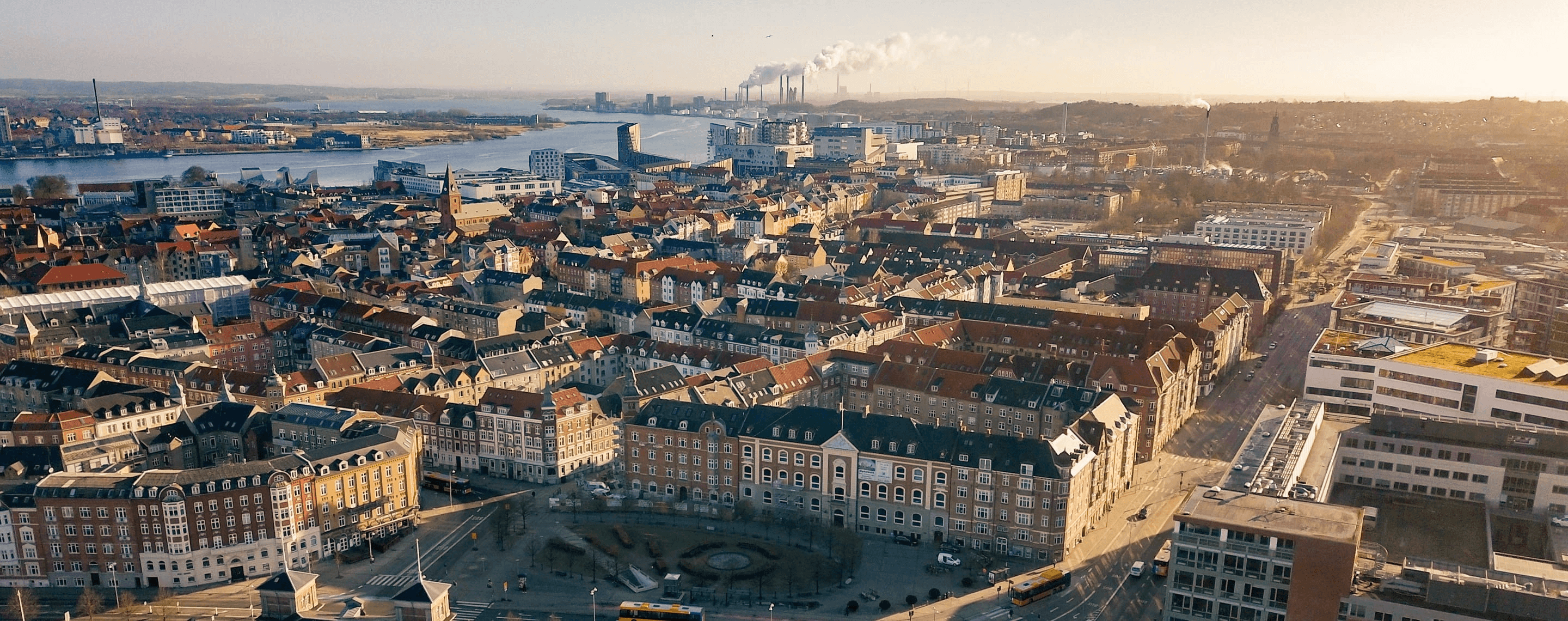 Panorama von Aalborg, Dänemark