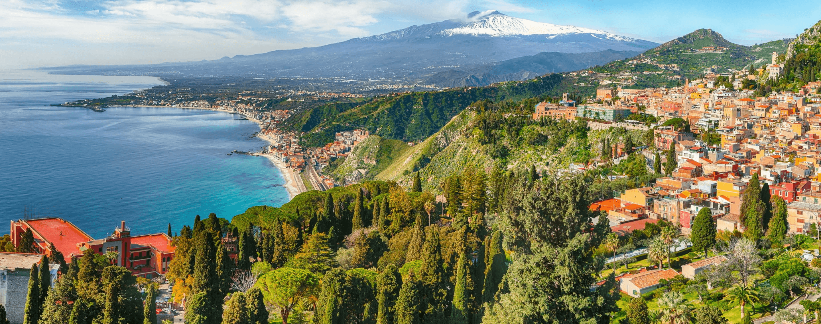 Panoramablick auf Sizilien