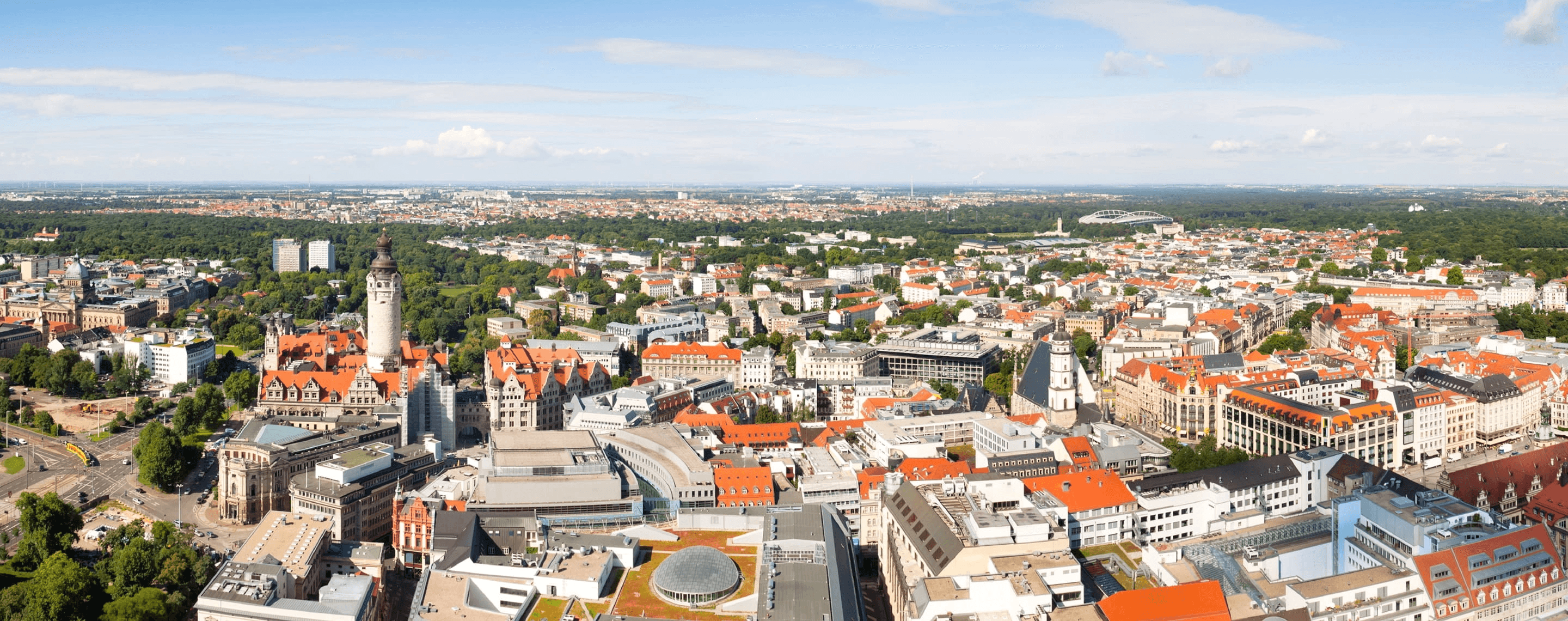 Panorama von Leipzig