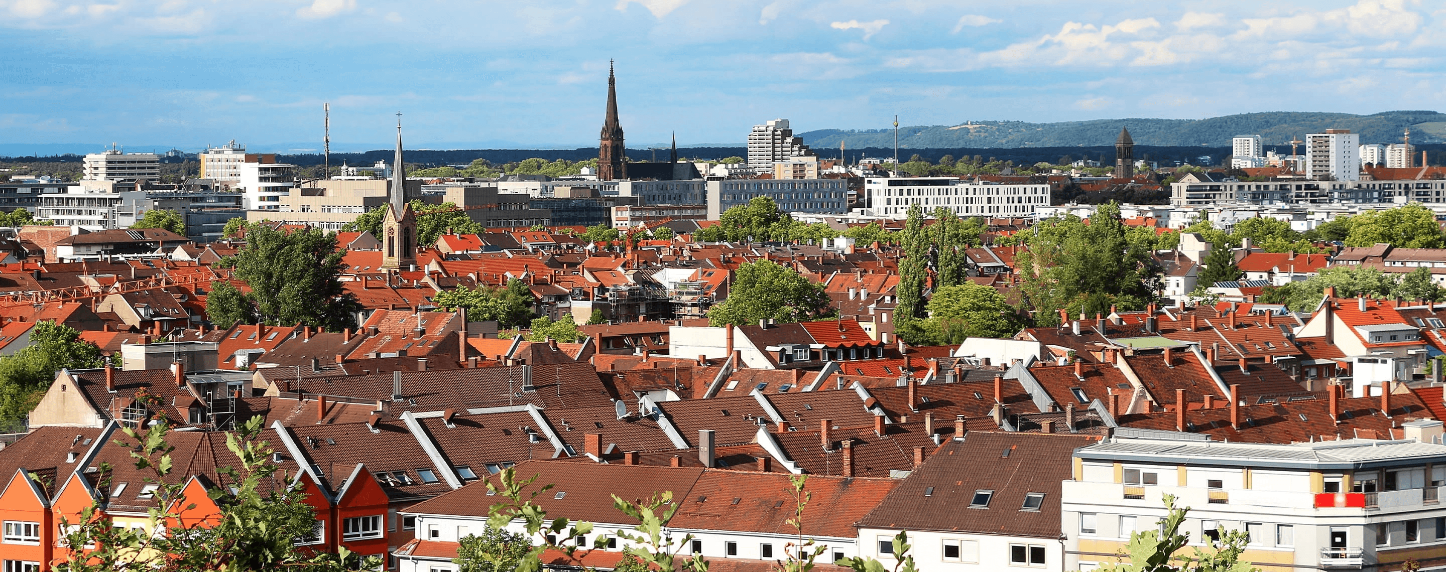 Panorama von Karlsruhe