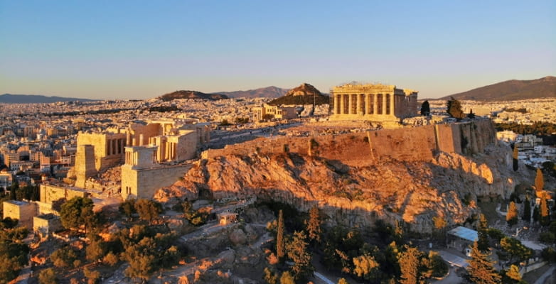 Blick über Athen, Griechenland