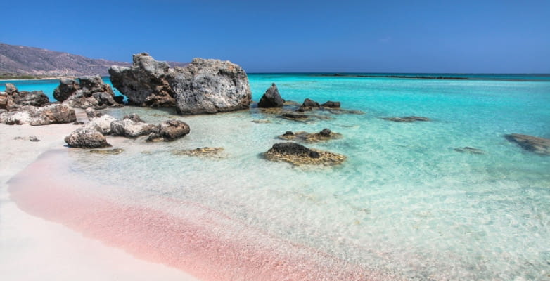 Elafonissi Strand auf der griechischen Insel Kreta