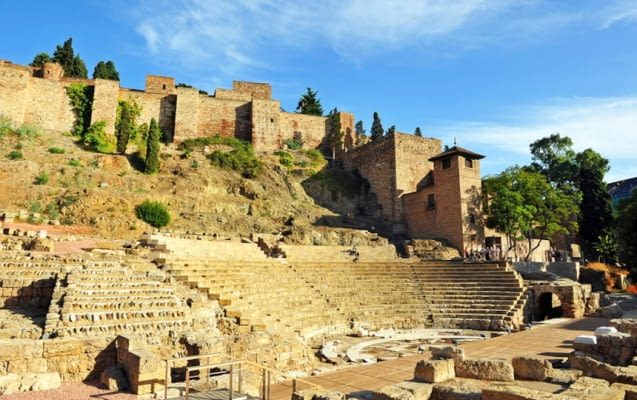 malaga alcazaba andalusien